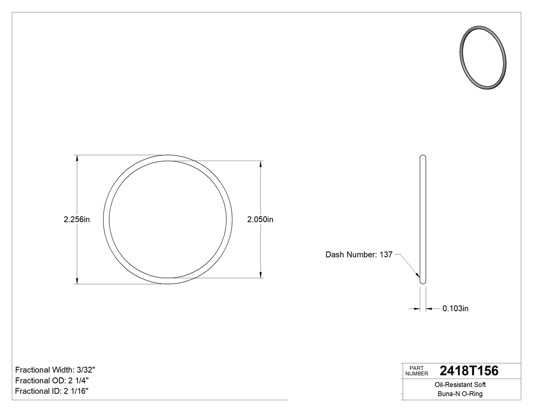 Technical drawing - 2418T156